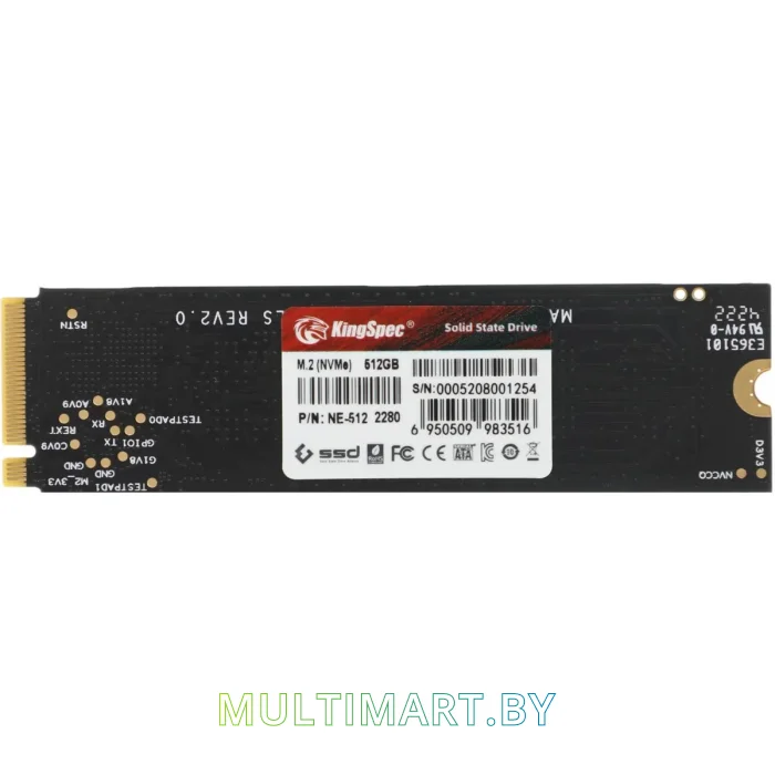 SSD диск KingSpec NE-512 2280 512GB